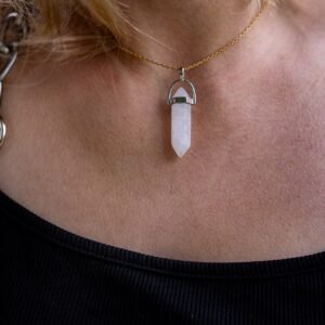 Pendentif crayon cristal de roche